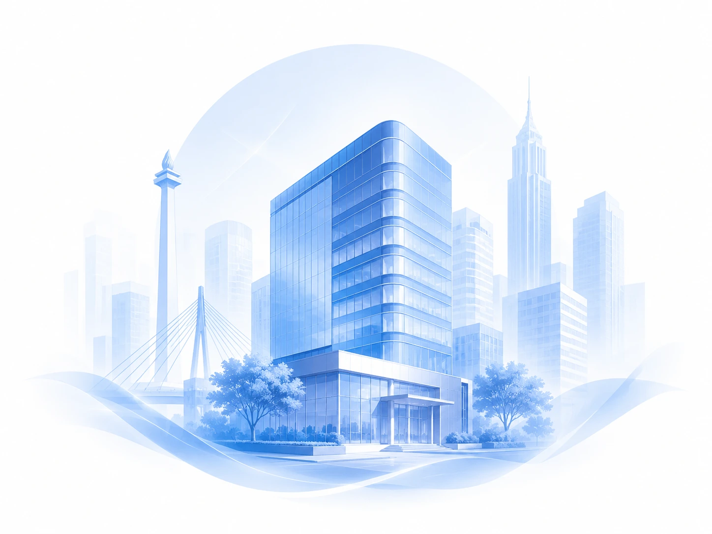 Ilustrasi kantor cabang Javan di Jakarta